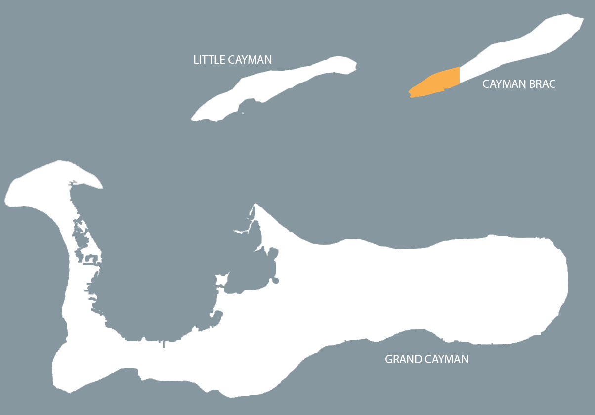 Cayman Brac West Map