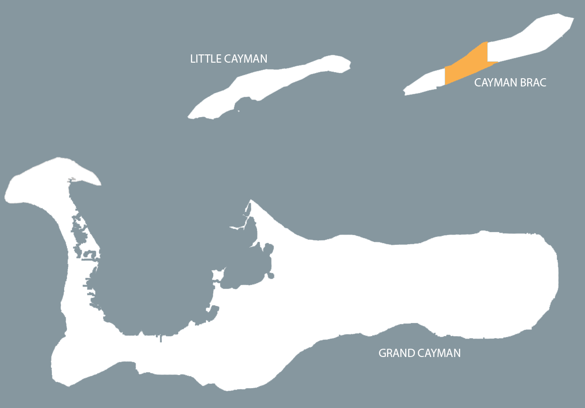 Cayman Brac Centre Map