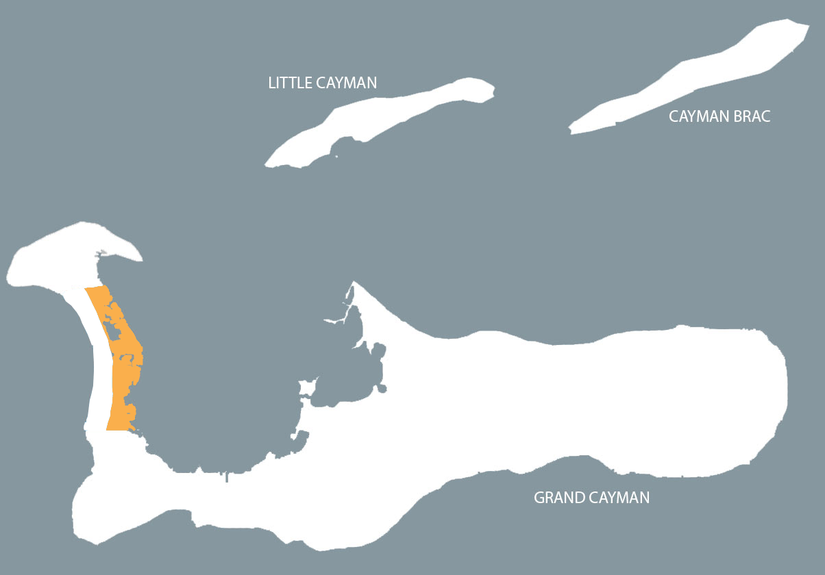 Seven Mile Beach Corridor Map