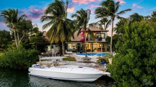 Fully Renovated 4-bed Canal Front Home With Den & Dock  The Shores